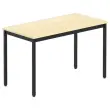 Table polyvalente rectangulaire 120 x 60 hêtre / noir