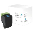 Toner remanufacturé éq. LEXMARK 34040HW, LEXMARK 70C2HCE, LEXMARK 70C2HC0 - Haute capacité - Cyan