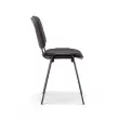 Chaise d'accueil visiteur Iso - Noir 