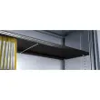Armoire basse &agrave; rideaux m&eacute;talliques - 100 x 100 cm - Alu 