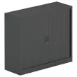 Armoire basse métallique - 100 x 100 cm - Anthracite