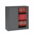 Armoire basse métallique - 100 x 100 cm - Anthracite