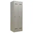 Vestiaire industrie propre 2 colonnes H.180 x L.60 cm Gris.