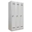 Vestiaire industrie propre 3 colonnes H.180 x L.90 cm Gris.
