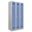 Vestiaire industrie propre 3 colonnes H.180 x L.90 cm Gris Bleu 