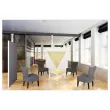 Cloison EASYSCREEN largeur 160 cm blanc et anthracite 