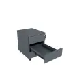 Caisson mobile en m&eacute;tal - 3 tiroirs - Anthracite 