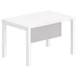 Voile de fond m&eacute;lamin&eacute; L 120 aluminium 