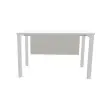 Voile de fond m&eacute;lamin&eacute; L 120 aluminium 