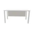 Voile de fond mélaminé L 140 aluminium