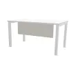 Voile de fond mélaminé L 140 aluminium
