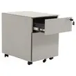 Caisson mobile en métal 2 tiroirs aluminium monté
