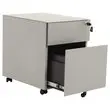 Caisson mobile en métal 2 tiroirs aluminium monté
