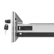 Caisson mobile en métal 3 tiroirs aluminium monté
