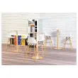 Table haute WOODY ronde 60 cm - Blanc montée