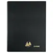 Classeur vide perp&eacute;tuel pour feuillets mobiles de caisse - 19 x 25,5cm - Noir - Janvier &agrave; d&eacute;cembre - EXACOMPTA 