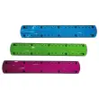 Règle de bureau double plate en plastique dur - 20 cm.