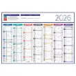 5 Calendriers de banque 14 mois - 54x38,5 cm