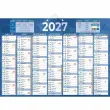 5 Calendriers banque Bleu 13 mois - 54x38,5 cm - BOUCHUT GRANDREMY 
