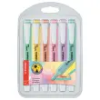 6 Surligneurs swing cool Pastel - Pointe biseautée - Coloris assortis - STABILO