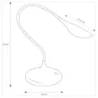 Lampe de bureau LED - 3W - Noir - ALBA 