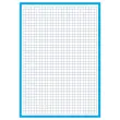 Bloc de 30 feuilles de fiches bristol bleues A5 5x5