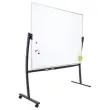 Tableau blanc pivotant et mobile effaçable à sec 120 x 150 cm
