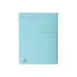50 Chemises 3 rabats carton A4 - 280 g - Bleu - Exacompta 