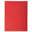 50 Chemises 3 rabats carton 280 g - Format A4 - rouge - EXACOMPTA 