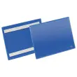 50 Pochettes porte-documents - A5 paysage - 2 bandes adh&eacute;sives permanentes - Bleu - DURABLE 