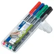 4 Feutres de rétroprojection permanent Lumocolor - 0.4mm - STAEDTLER