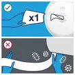 Mini-distributeur pour papier toilette Tork SmartOne - TORK 