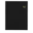 Agenda semainier de bureau cousu Timing/Conc. 17,1x22 cm Noir - Janvier à décembre - BREPOLS