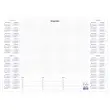 Bloc sous-main   50x35 cm - 50 feuilles - Janvier &agrave; d&eacute;cembre - BREPOLS 
