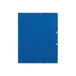 10 Chemises &agrave; &eacute;lastiques sans rabats - carte 360g - Bleu - EXACOMPTA 