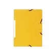 10 Chemises 3 rabats à élastiques 360 g - Dos de 1,5 cm - Jaune - EXACOMPTA