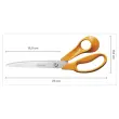 Paire de ciseaux FISKARS Classic professionnels- 25 cm, droitiers