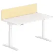 Cloisonnette pour bureau L. 160 h&ecirc;tre/blanc 
