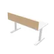 Cloisonnette pour bureau L. 160 h&ecirc;tre/blanc 