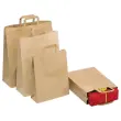 250 Sacs kraft recycl&eacute; brun fond 140 x 260 x H 290 mm OK contact alim 
