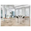 2 Tabourets BOBBA pied alu assise noire