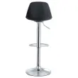 2 Tabourets BOBBA pied alu assise noire montés