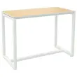 Table haute Easydesk - 150 x 75 cm - Pied blanc et plateau hêtre - PAPERFLOW