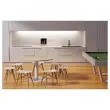 Table EASYDESK ronde Ø115cm pied blancplateau hêtre