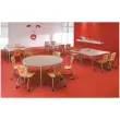 Table 160 x 80 blanc - pieds aluminium