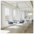 Table ronde diam 116 cm plateau blanc pied blanc pied tulipe
