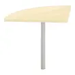 Angle liaison bureau 1 pied hêtre/alu