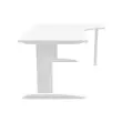 Bureau BUENOS AIRES compact retour &agrave; droite blanc/blanc, L180 