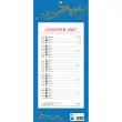 Calendrier mensuel à effeuiller - 19x42cm - Bleu - Janvier à décembre - BOUCHUT GRANDREMY