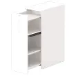 Tour de rangement ouverture à gauche H1300 blanc